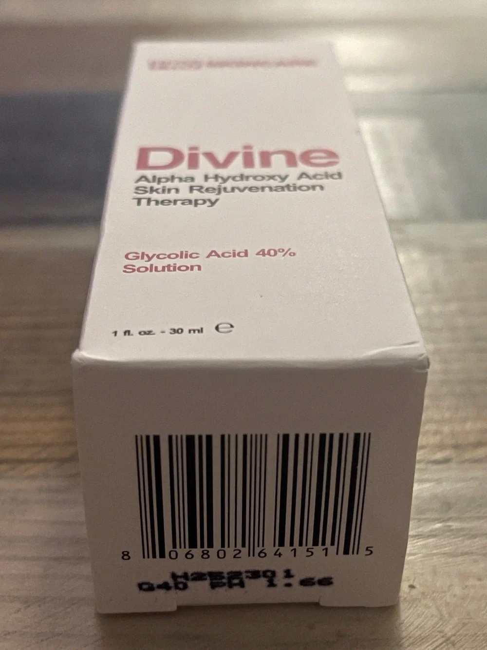 Divine Pro Skincare Glycolic Acid 40% Solution AHA Peel 1 oz NEW